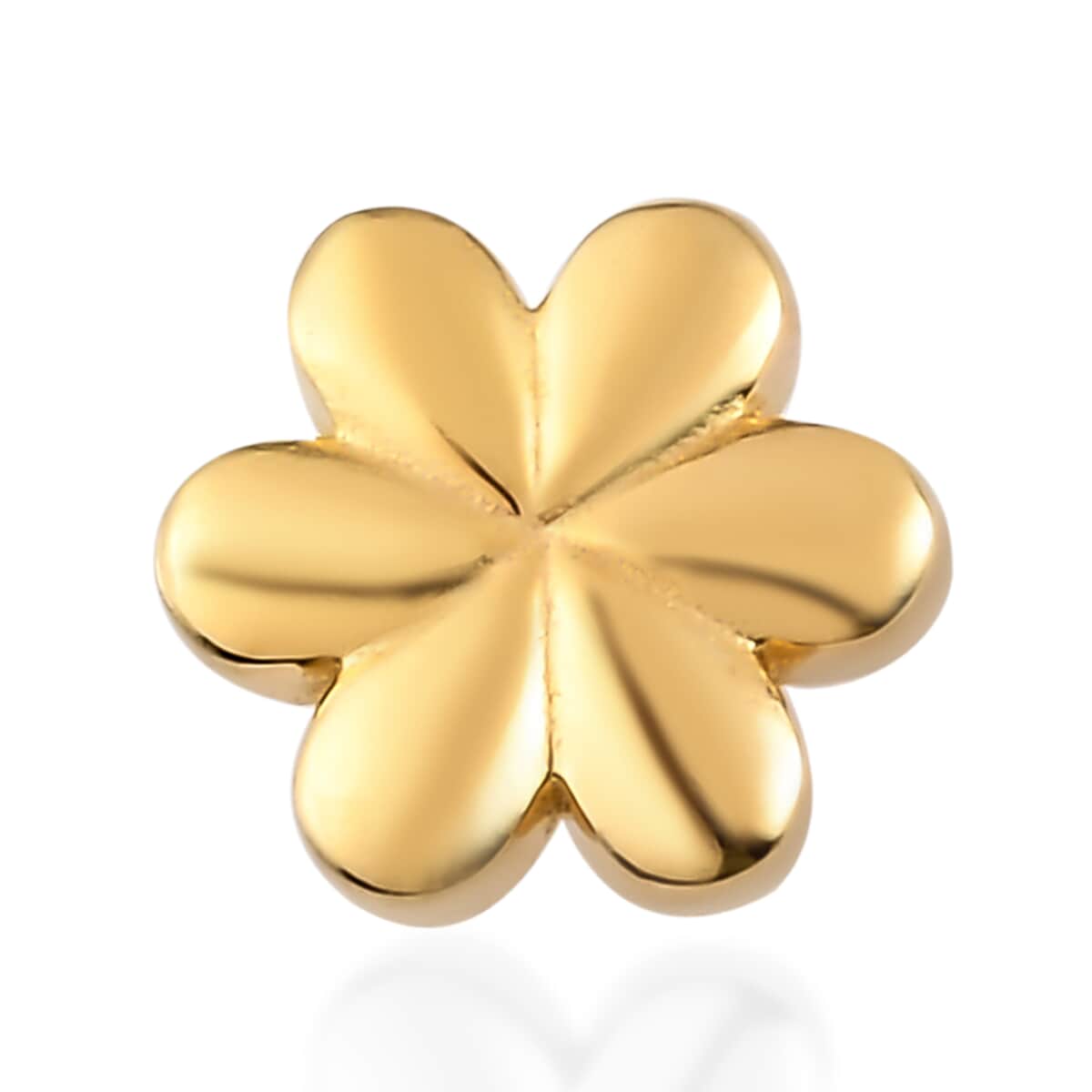 Vermeil Yellow Gold Over Sterling Silver Floral Charm image number 0