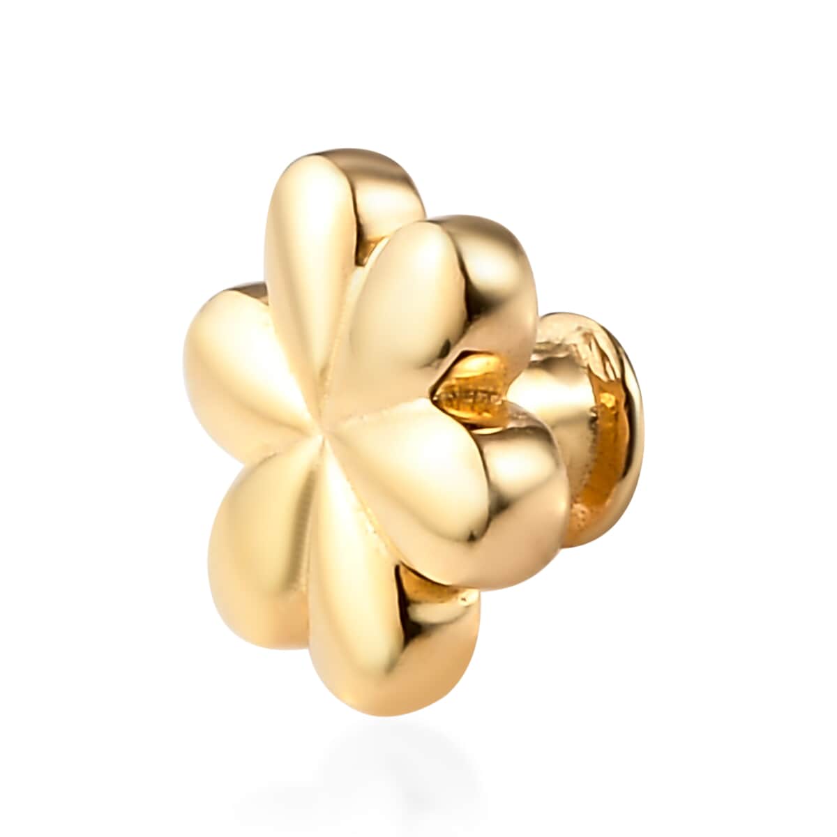 Vermeil Yellow Gold Over Sterling Silver Floral Charm image number 2