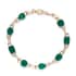 Verde Onyx Fancy Bracelet in Vermeil YG Over Sterling Silver (8.00 In) 7.90 Grams 14.20 ctw image number 0