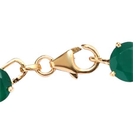 Verde Onyx Fancy Bracelet in Vermeil YG Over Sterling Silver (8.00 In) 7.90 Grams 14.20 ctw image number 3