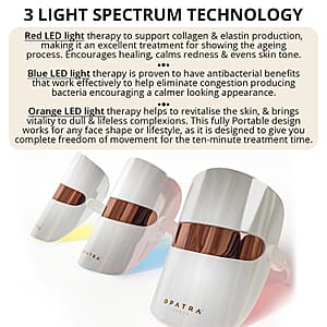 Opatra Glow Mask PRO with LED Light Therapy (Limited Lifetime Warranty Included)