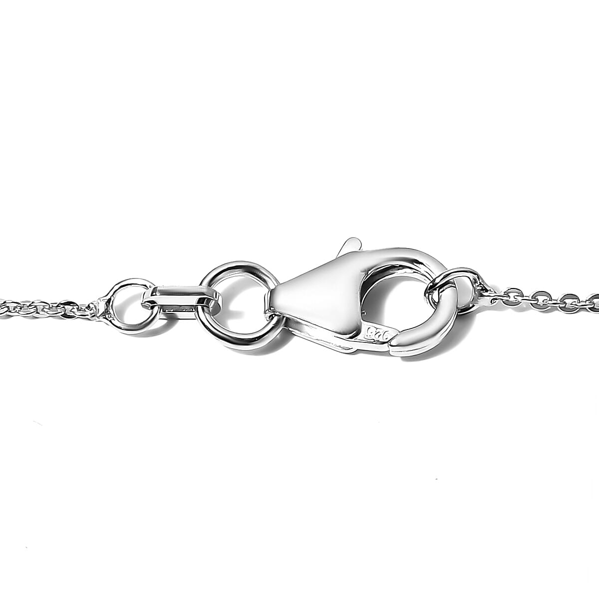Matrix Silver Shungite Drop Necklace 18 Inches in Sterling Silver 3.90 ctw