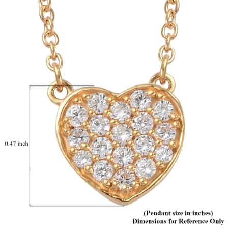 Simulated Diamond Cluster Necklace 18 Inches in 14K Yellow Gold Over Sterling Silver and Stainless Steel 1.10 ctw image number 6