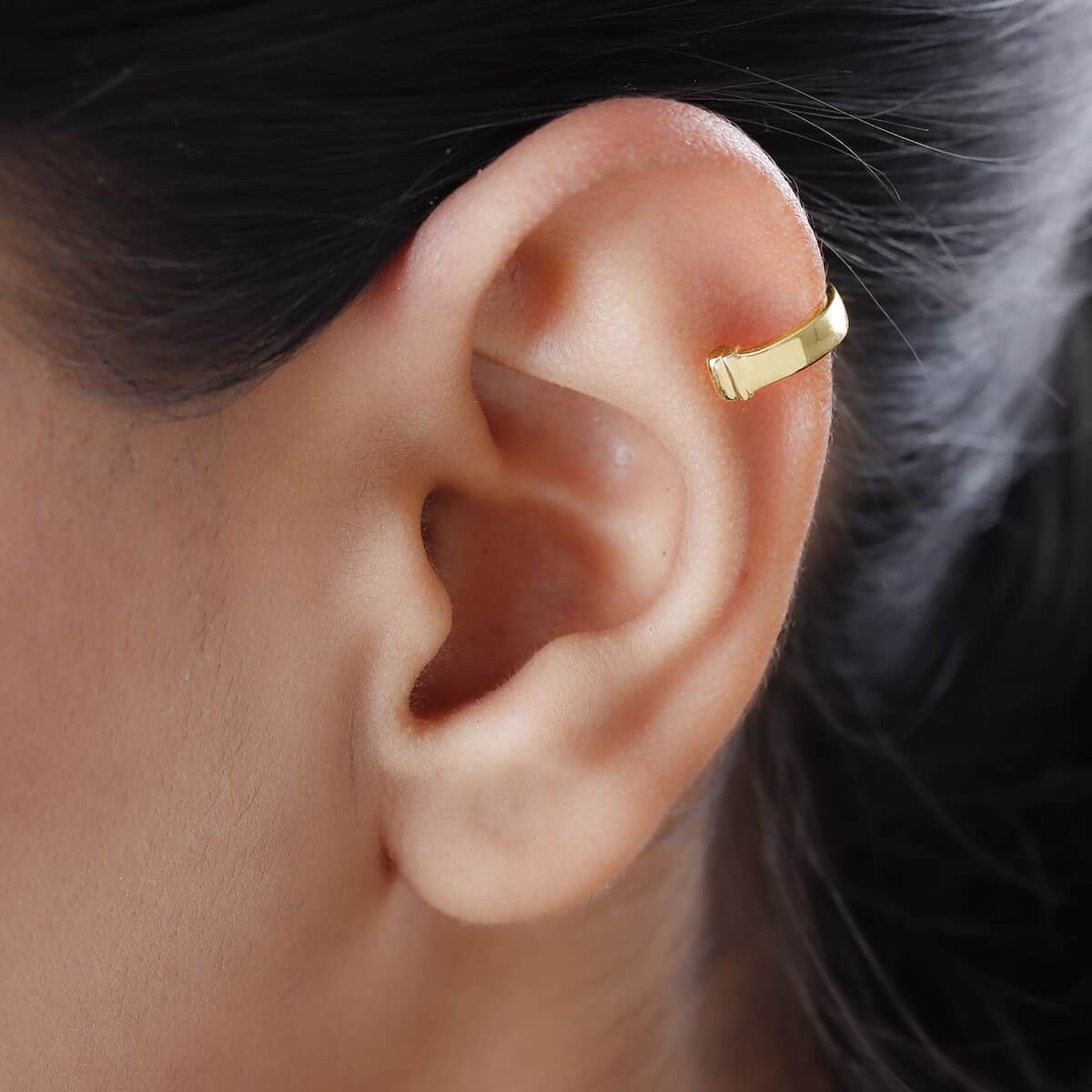 Vermeil Yellow Gold Over Sterling Silver Ear Cuff image number 2
