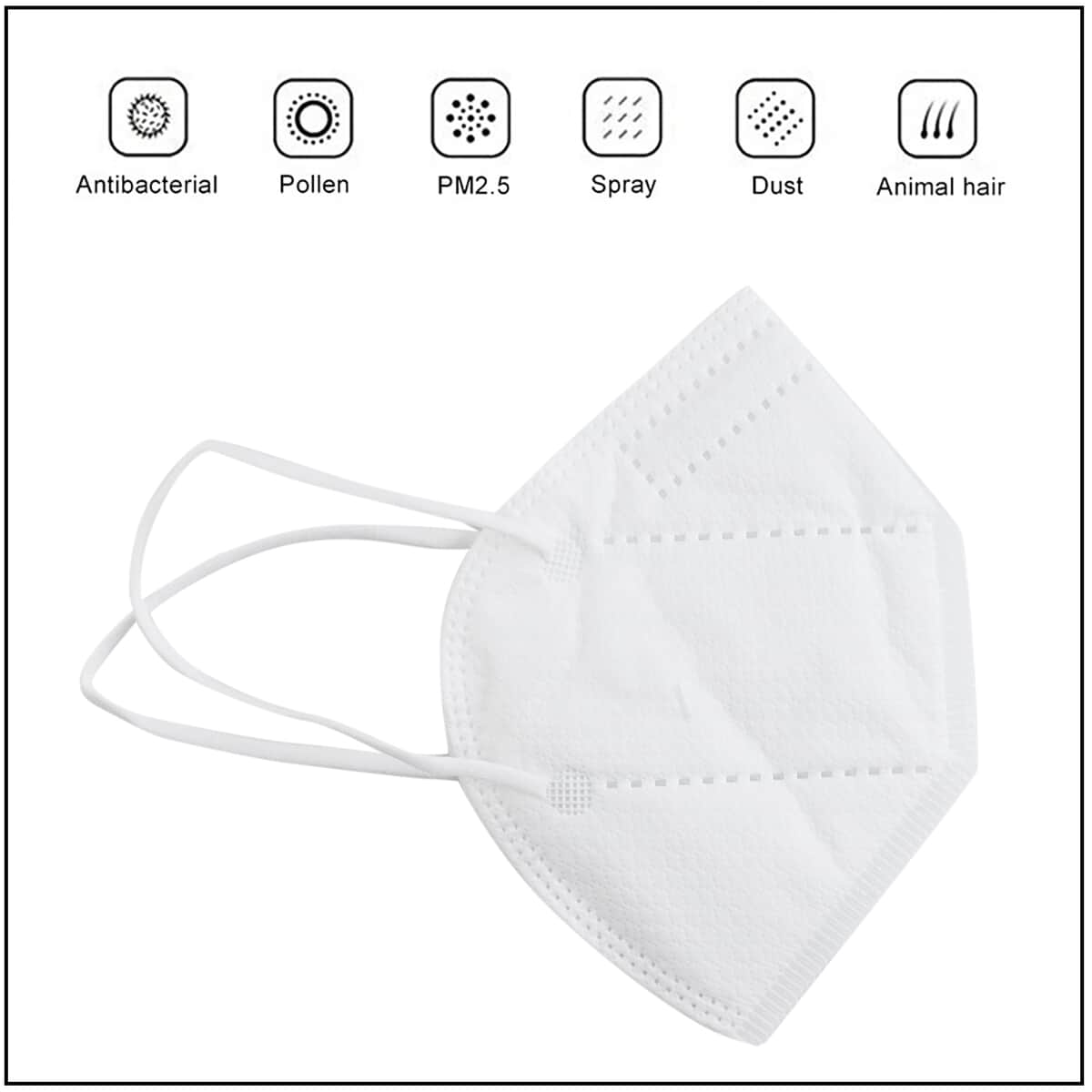 Set of 50 KN95 Disposable Protection Masks 5 Layer (Non Returnable) image number 3