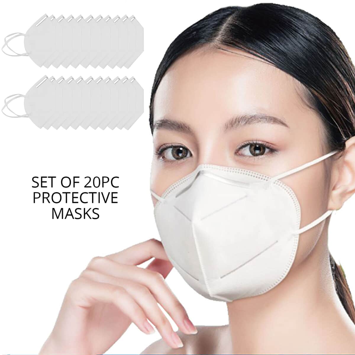 20pc KN95 Protective Masks 5 Layer (Non Returnable) image number 1