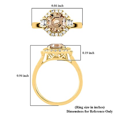 Certified & Appraised Iliana 18K Yellow Gold AAA Turkizite and G-H SI Diamond Ring (Size 6.0) 2.00 ctw