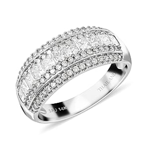 14K White Gold Diamond G-H SI Ring (Size 5.0) 1.00 ctw