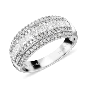 14K White Gold Diamond G-H SI Ring (Size 9.0) 1.00 ctw