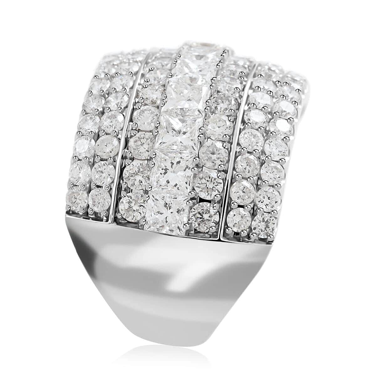 14K White Gold Diamond (G-SI2) Ring (Size 11.0) (7.20 g) 3.00 ctw image number 3