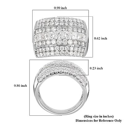 Modani G-SI Diamond Ring in 14K White Gold 3.00 ctw (Size 9.0)