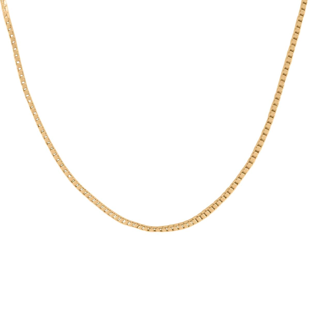 10K Yellow Gold 1mm Box Chain Necklace 20 Inches 1.3 Grams image number 0