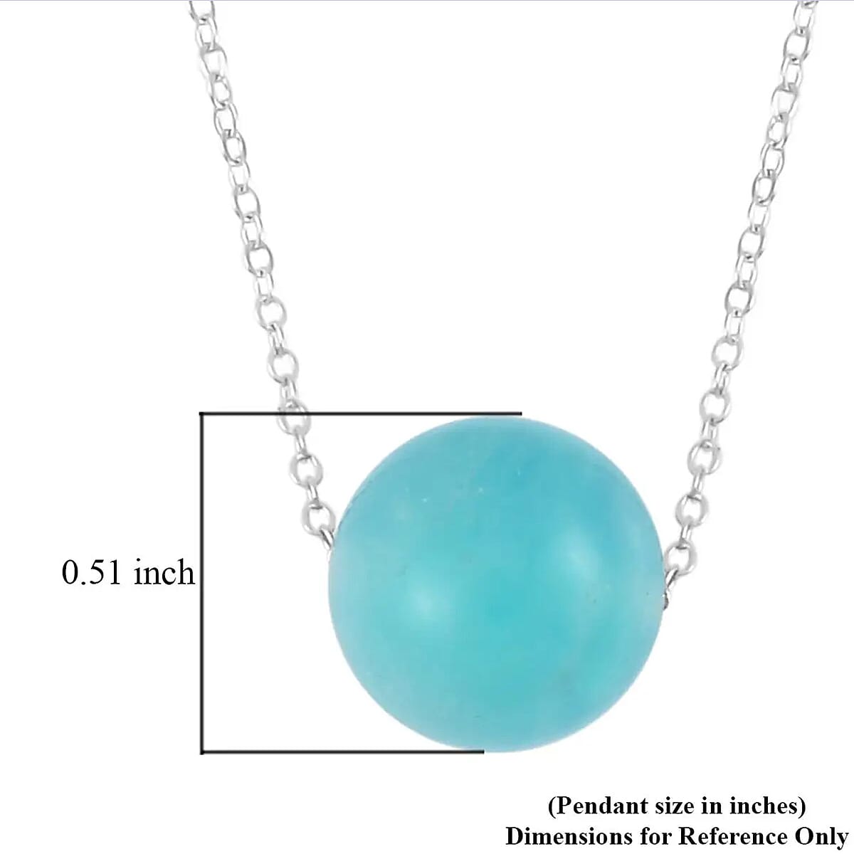 Amazonite Necklace 18 Inches in Rhodium Over Sterling Silver 18.50 ctw image number 6