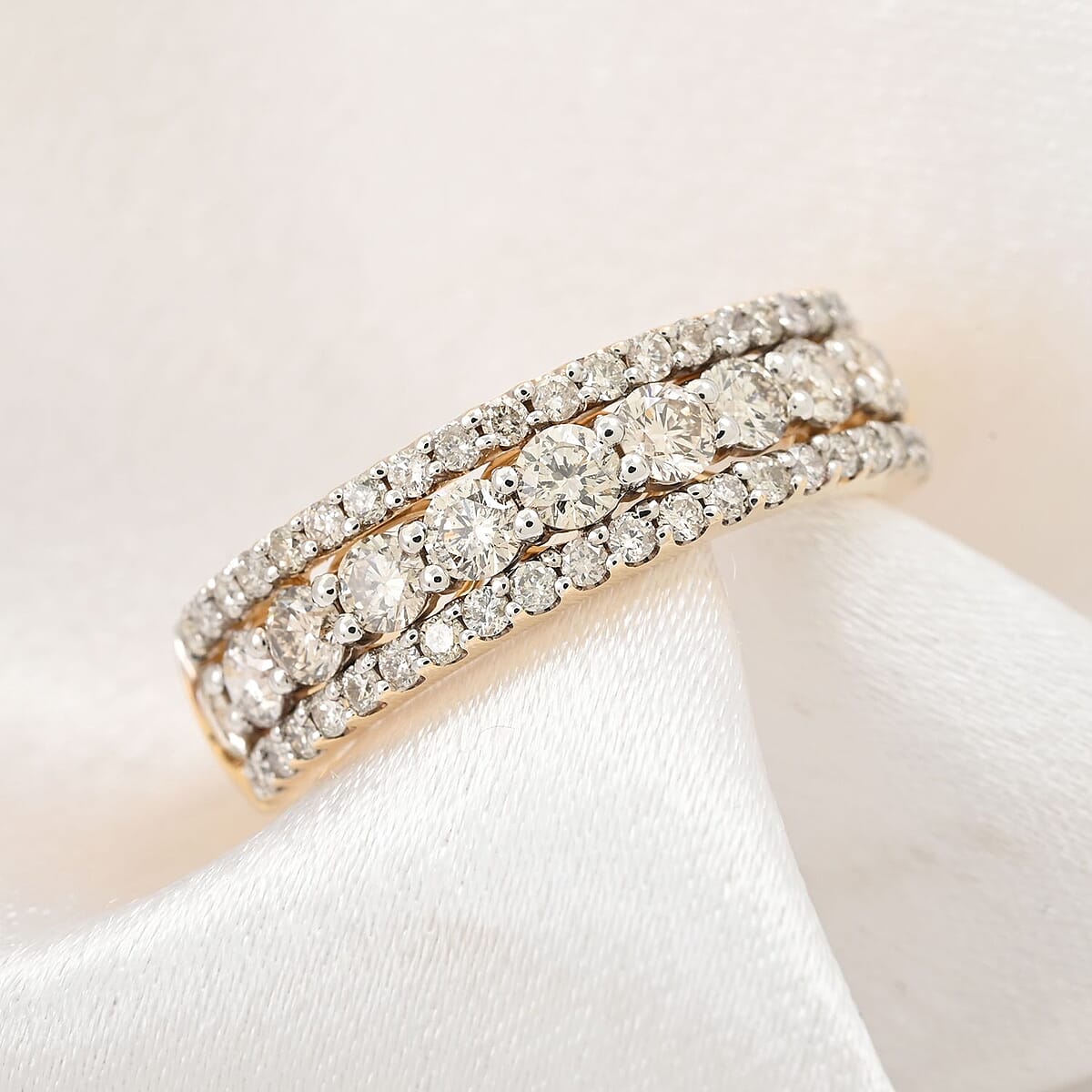 14K Yellow Gold Diamond G-H I1 Ring 1.50 ctw (Del. in 15-20 Days) image number 1