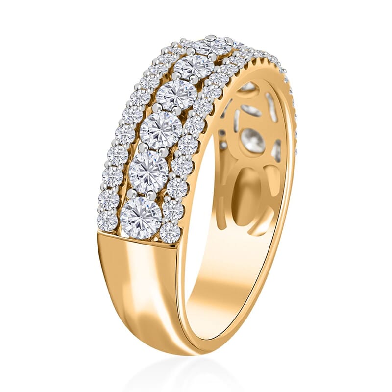 NY Closeout 14K White Gold Diamond G-H I1 Ring (Size 10.0) 1.50 ctw