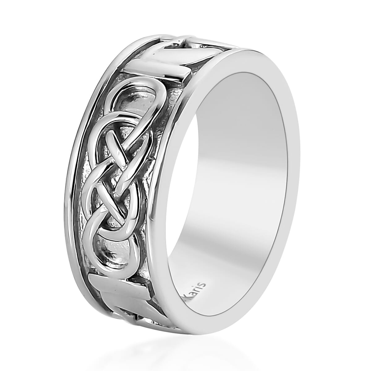 Karis Platinum Bond Claddagh Ring (Size 7.0) image number 1