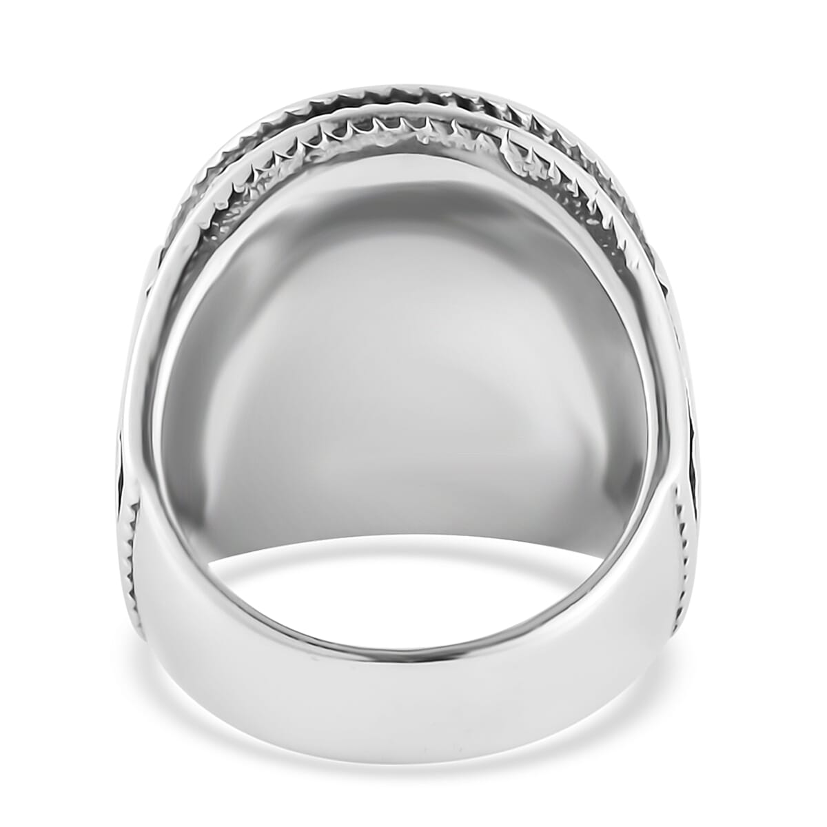 Leopard Head Men's Ring in Stainless Steel (Size 10.0)