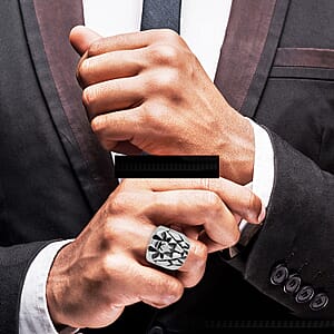 Lion Men's Ring in Stainless Steel (Size 10.0)