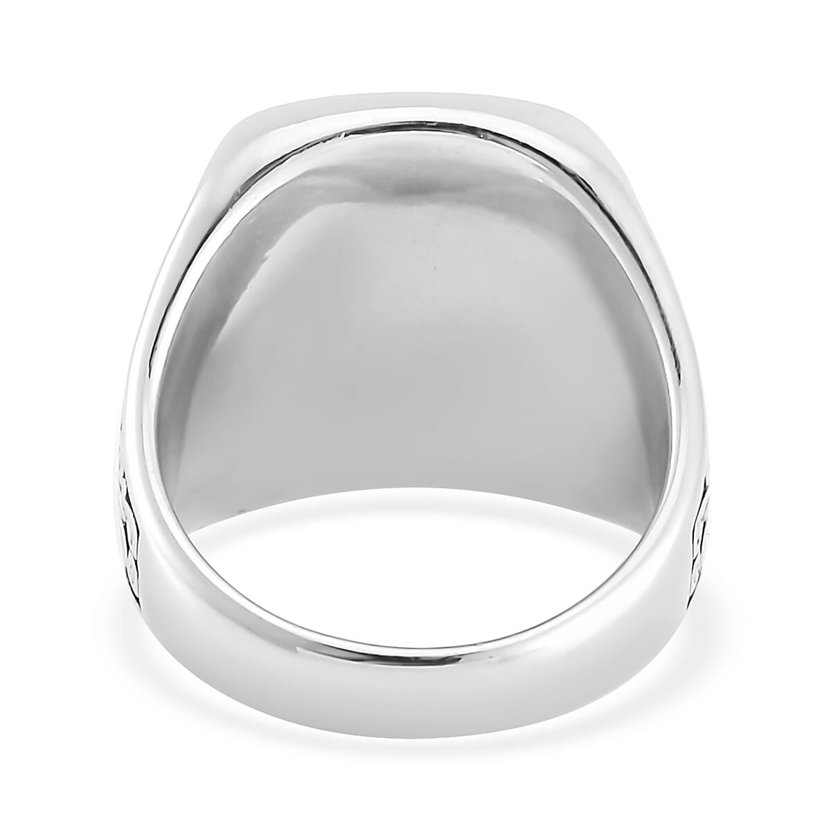 Yellow Tigers Eye Men's Ring in Stainless Steel (Size 10.0) 2.00 ctw