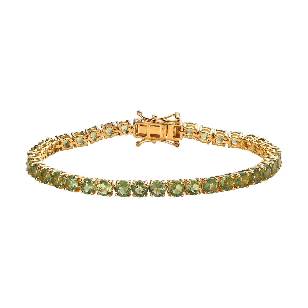One Time Only Green Apatite Bracelet in Vermeil YG Over Sterling Silver (6.50 In) 10.40 ctw image number 0