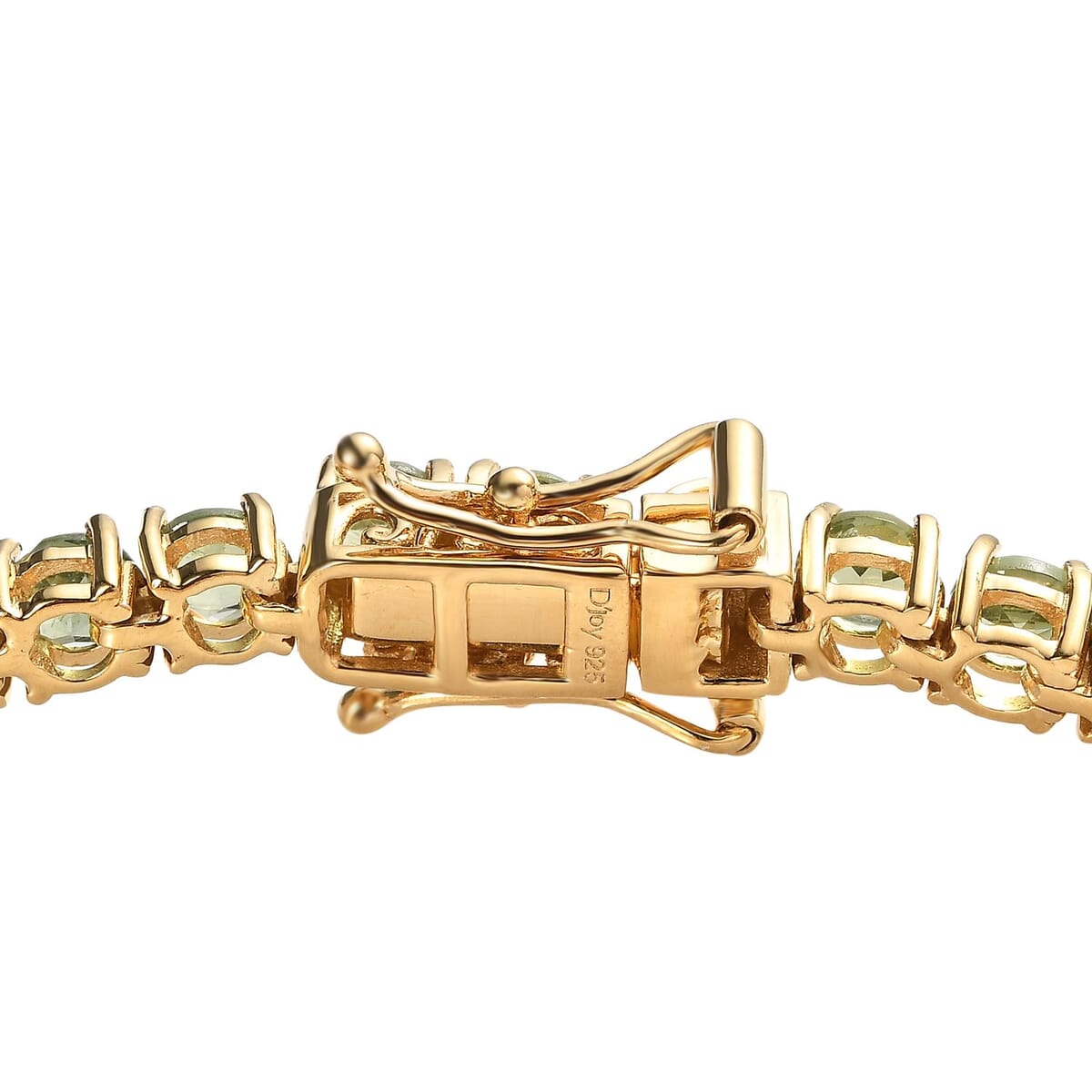 One Time Only Green Apatite Bracelet in Vermeil YG Over Sterling Silver (6.50 In) 10.40 ctw image number 3