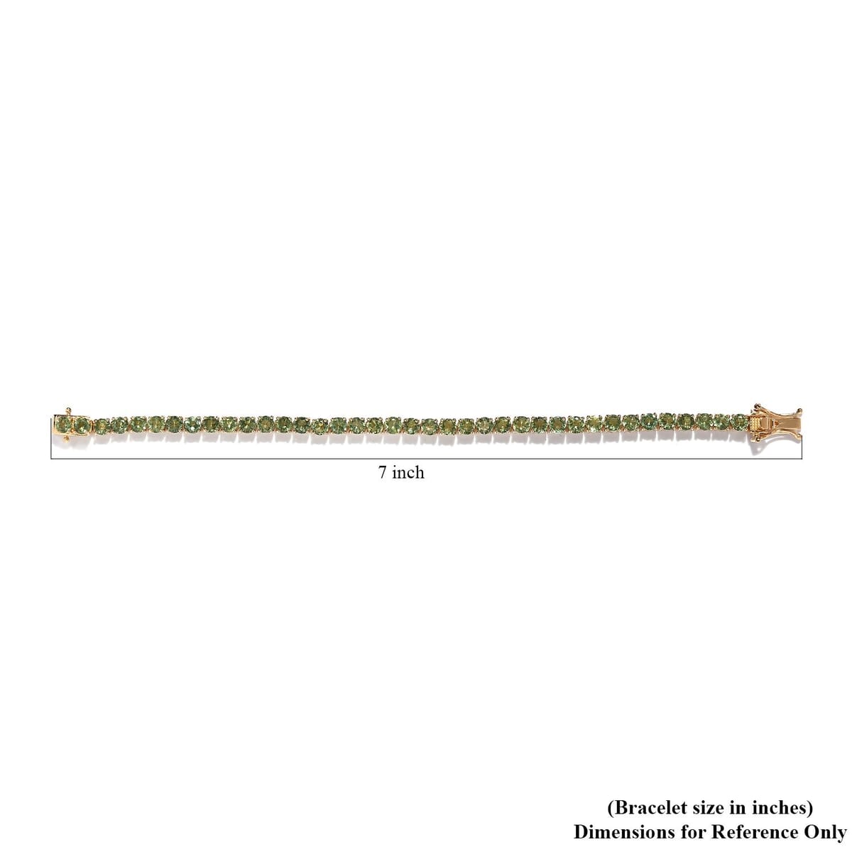 One Time Only Green Apatite Bracelet in Vermeil YG Over Sterling Silver (6.50 In) 10.40 ctw image number 4