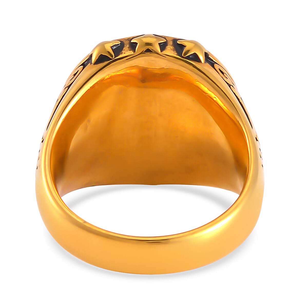 Star Men's Ring in ION Plated YG Stainless Steel (Size 10.0)