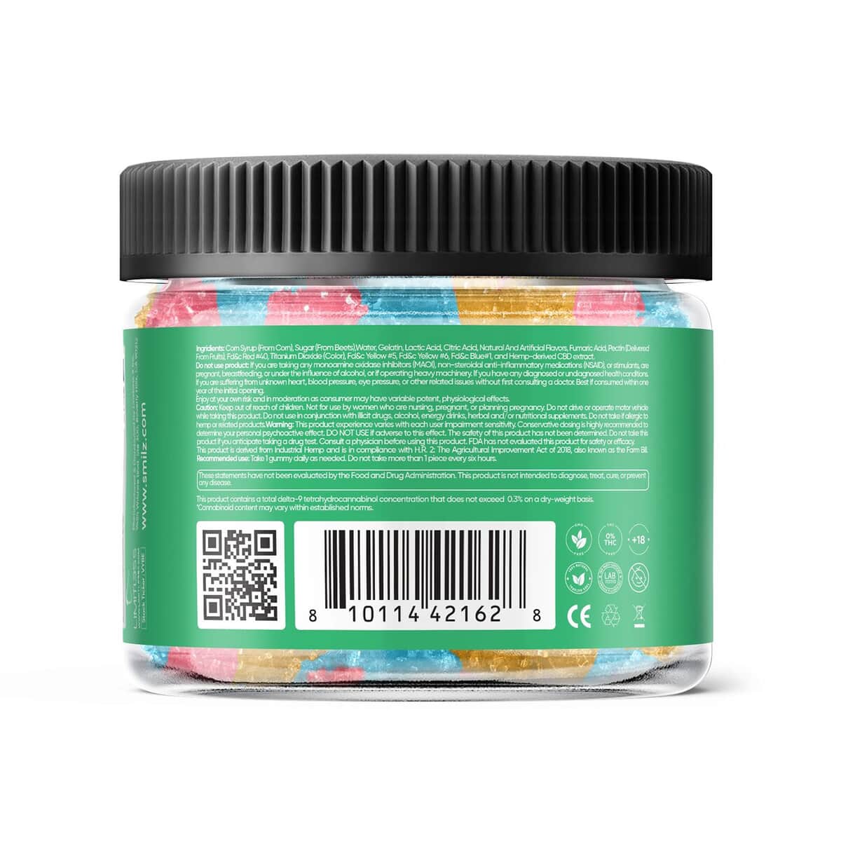 Smilz Broad Spectrum CBD Sour Gummy Bears - 5,000mg image number 3