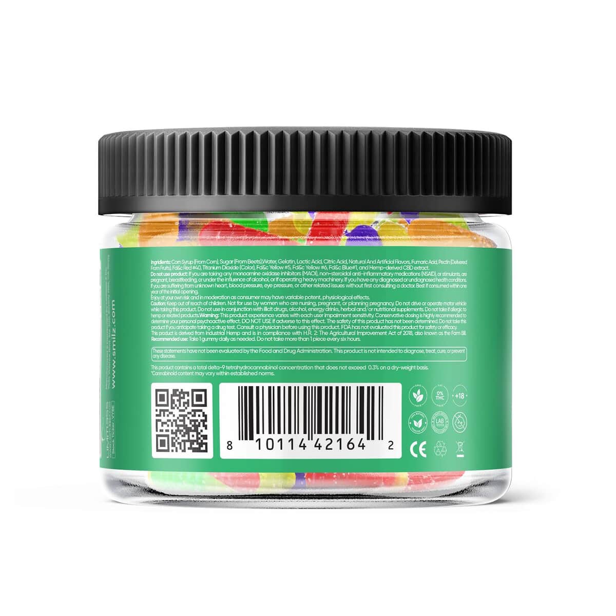 Smilz Broad Spectrum CBD Sour Worms - 5,000 MG image number 3