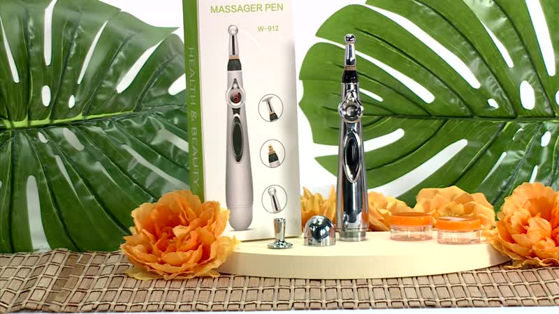 Laser Therapy Acupuncture Massager Pen with Gel Containers