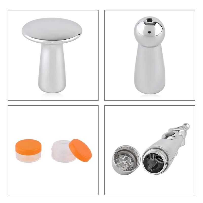 Laser Therapy Acupuncture Massager Pen with Gel Containers