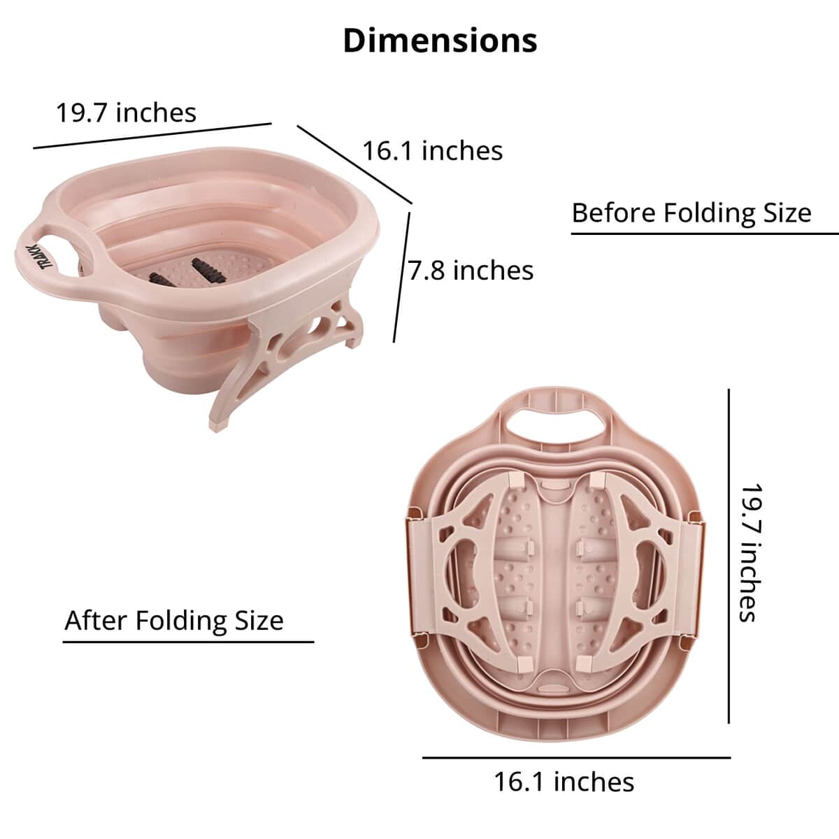 Trakk Collapsible Foot Spa Massager image number 4