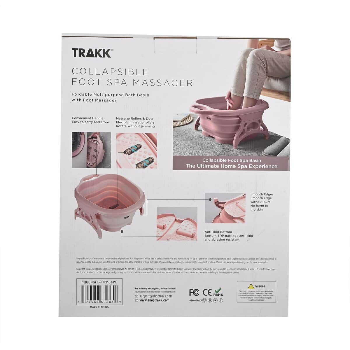 Trakk Collapsible Foot Spa Massager image number 7