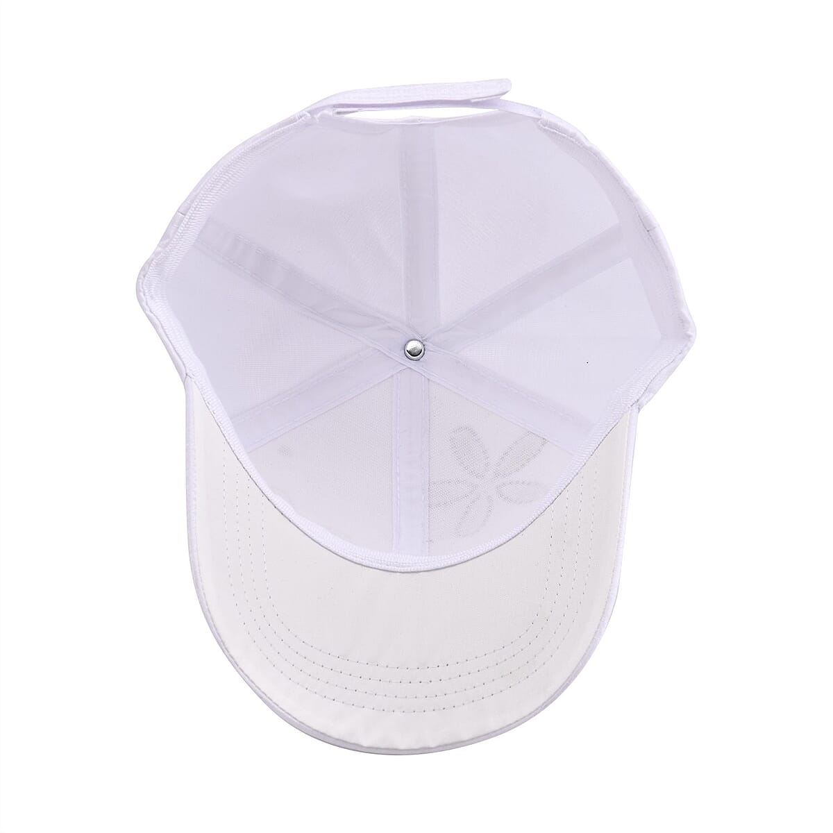 Resin Crystal Flower Cap - White image number 3