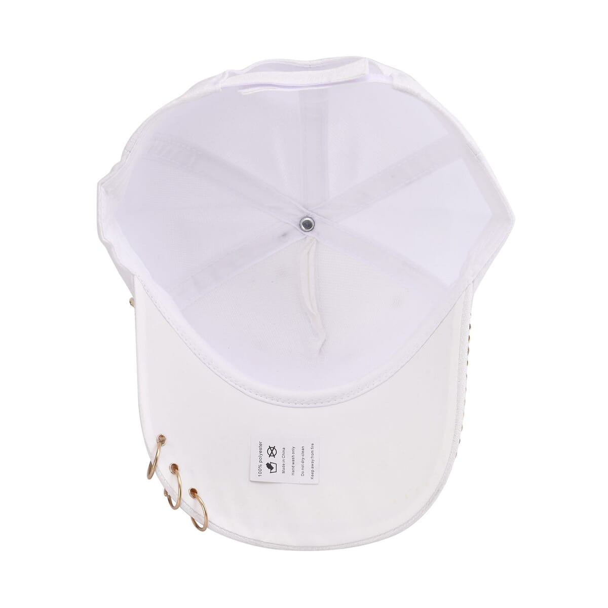 Resin Crystal Butterfly Cap - White image number 1