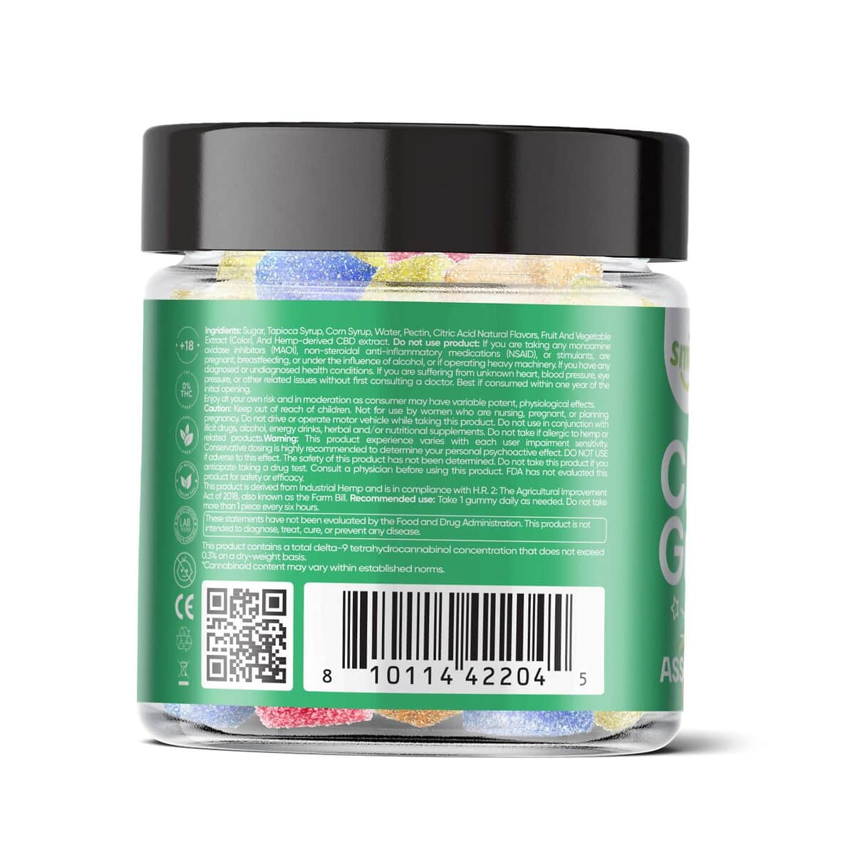 Smilz Assorted Flavors Pectin-infused Broad Spectrum CBD Gummies - 1,200mg image number 3