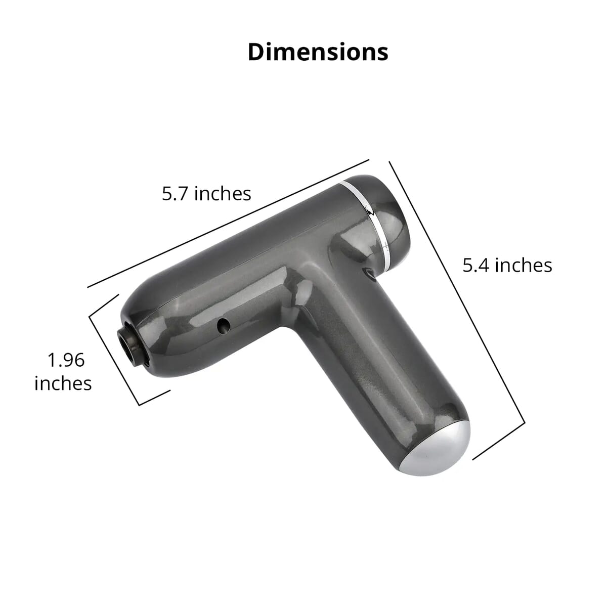 Gray Microvibration 4 Heads Fascial Massage Gun image number 4
