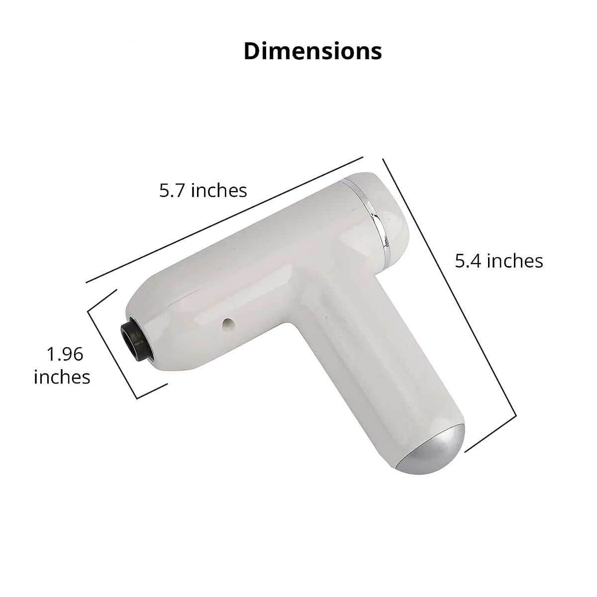 White Microvibration 4 Heads Fascial Massage Gun image number 4