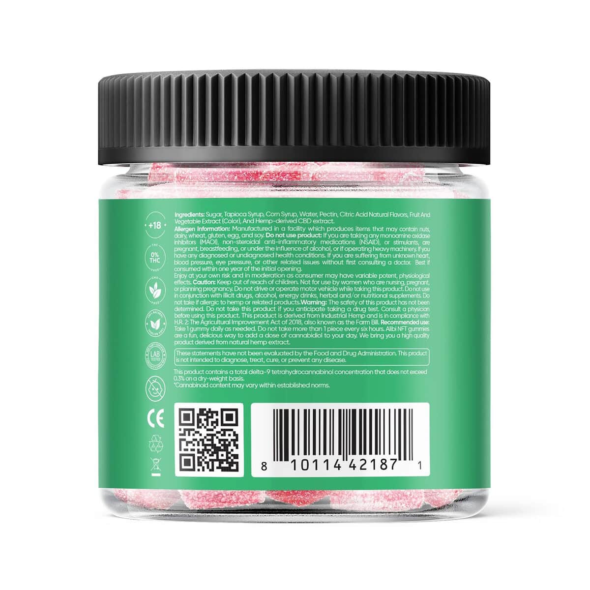 Smilz Watermelon Pectin-infused Broad Spectrum CBD Gummies - 1,200mg image number 3