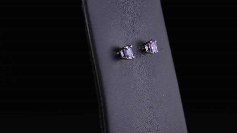 Premium Tanzanite Earrings in Platinum Over Sterling Silver 0.70 ctw
