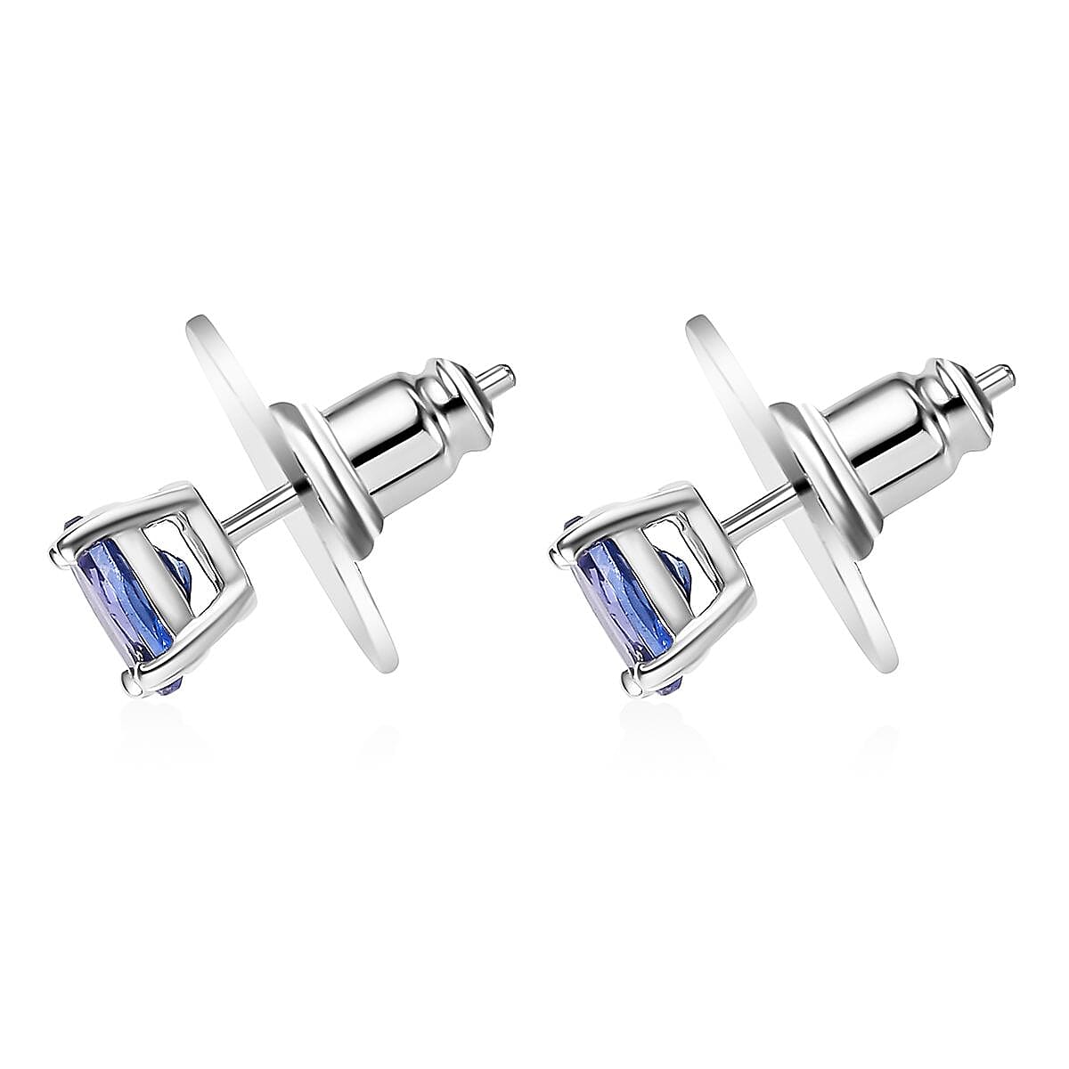 Premium Tanzanite Earrings in Platinum Over Sterling Silver 0.70 ctw