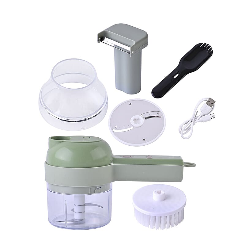 Homesmart 4-in-1 Handheld Rechargeable Food Chopper with USB Cable (Battery Capacity 1500mAh)