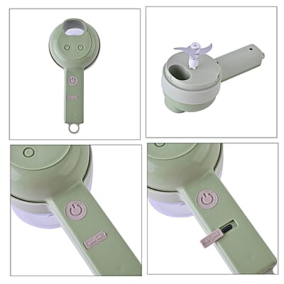 Homesmart 4-in-1 Handheld Rechargeable Food Chopper with USB Cable (Battery Capacity 1500mAh)