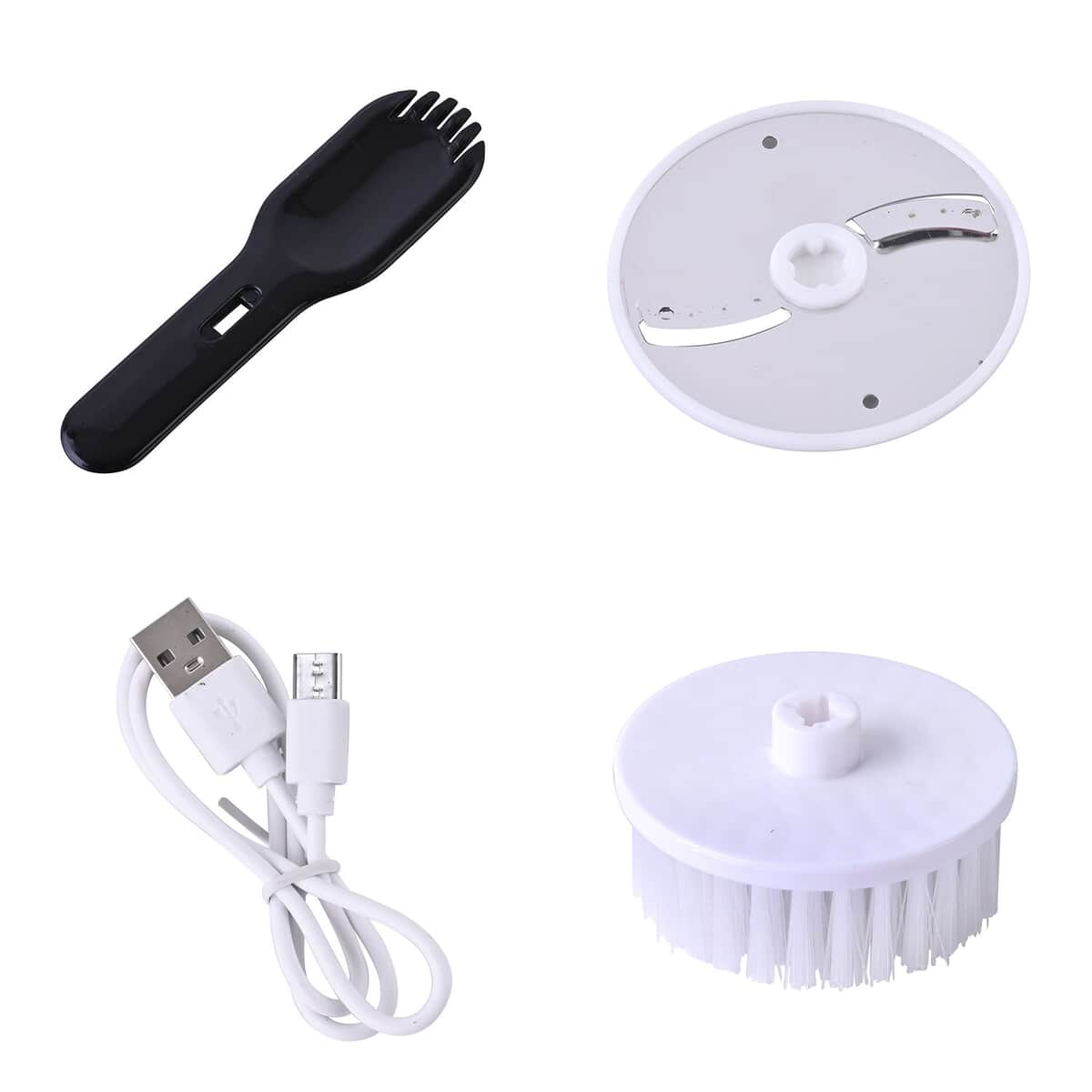 Buy 4-in-1 Handheld Rechargeable Food Chopper with USB Cable (Battery  Capacity 1500mAh) at ShopLC.