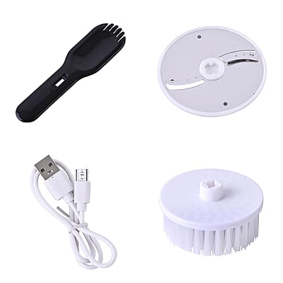 Homesmart 4-in-1 Handheld Rechargeable Food Chopper with USB Cable (Battery Capacity 1500mAh)