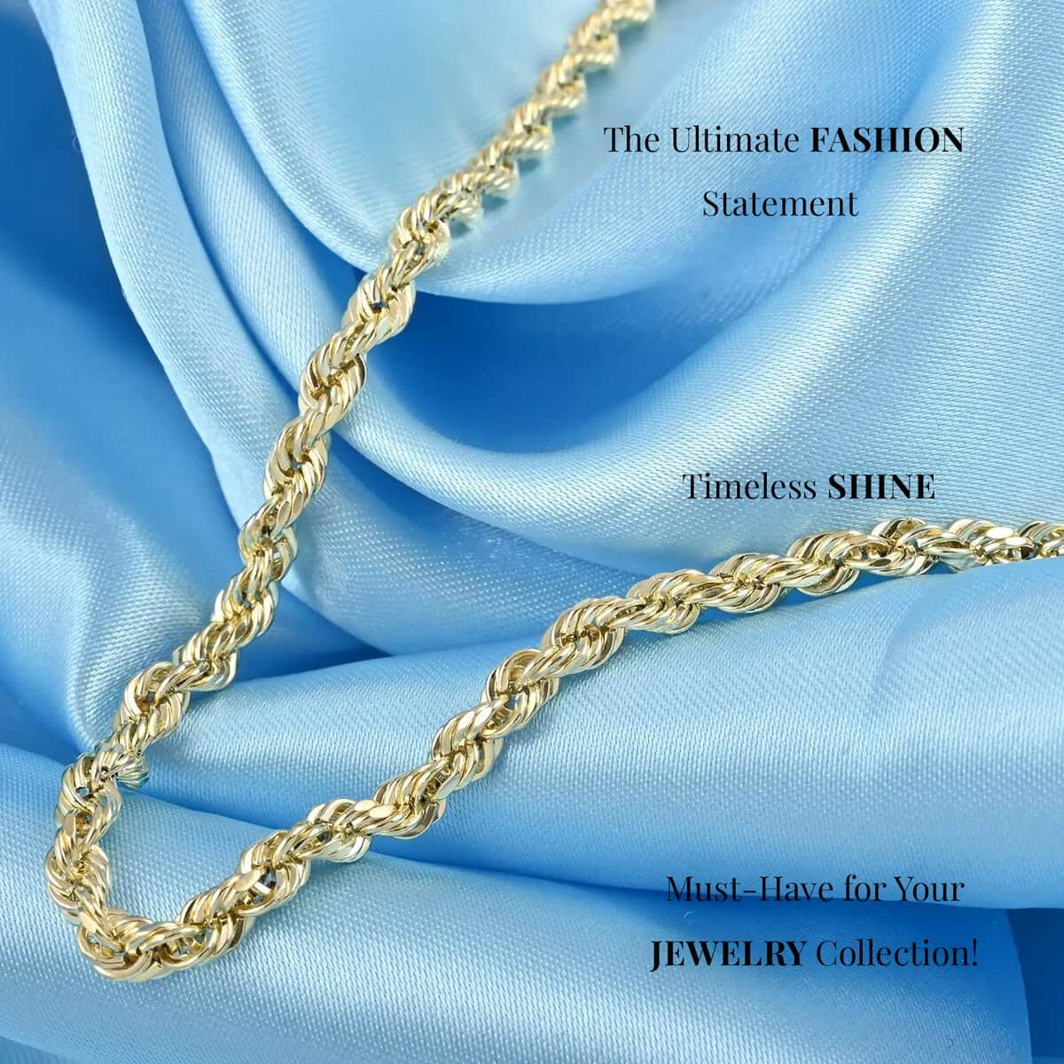 10K Yellow Gold 4mm Rope Chain Necklace 26 Inches 8.30 Grams image number 1