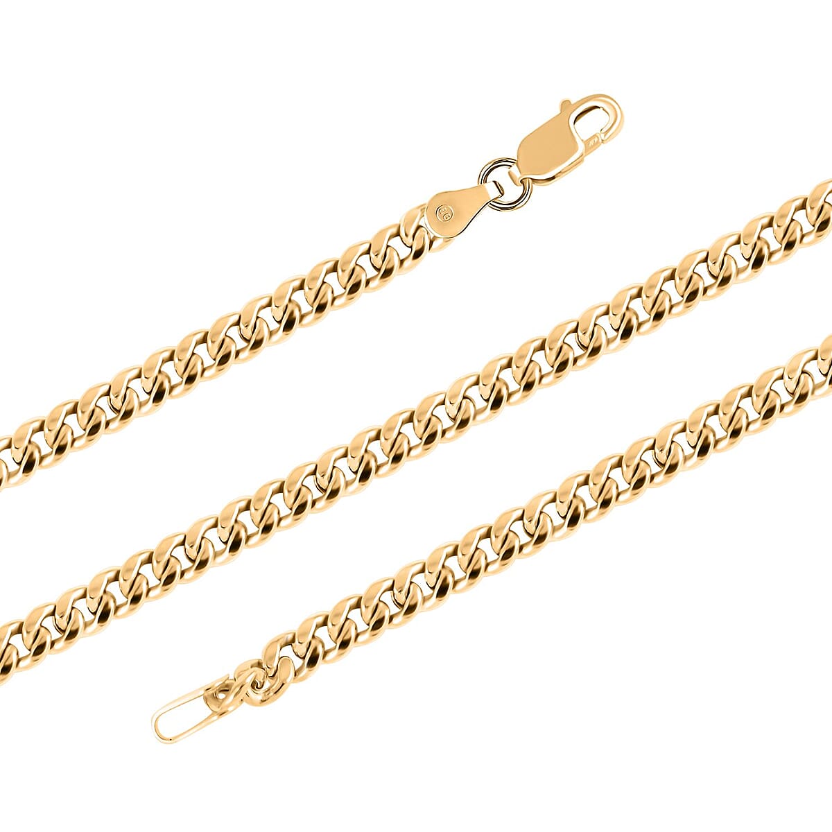 10K Yellow Gold 3.75mm Miami Cuban Necklace 22 Inches 8 Grams image number 2