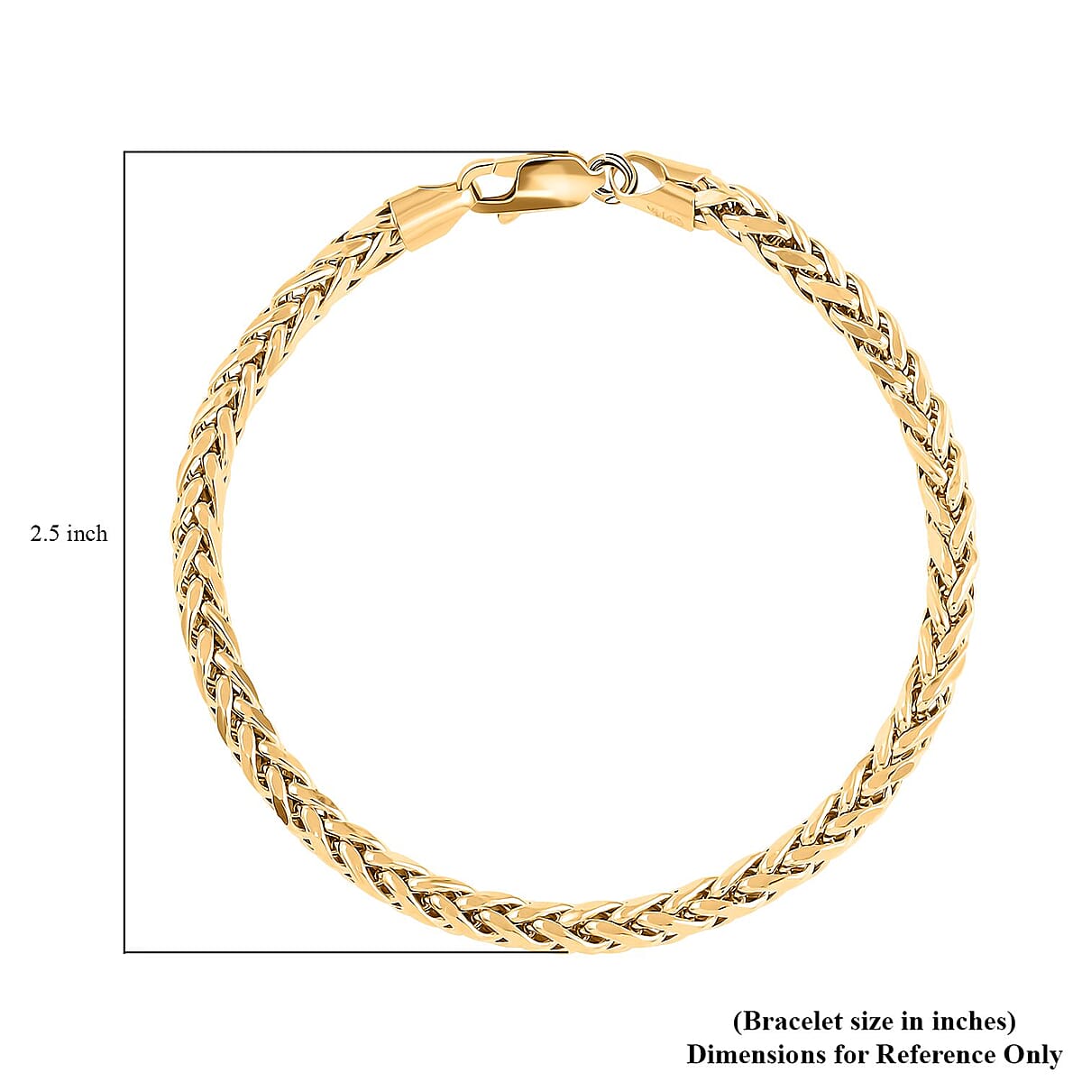 14K Yellow Gold 4mm Palma Bracelet (7.00 In) 5.30 Grams image number 3