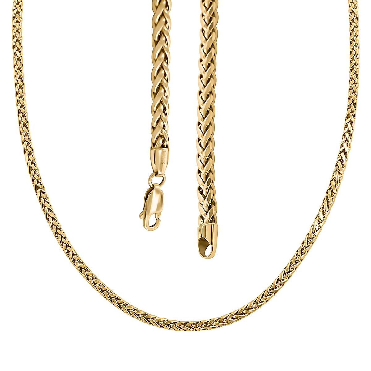 14K Yellow Gold 4mm Palma Chain Necklace 24 Inches 16.30 Grams image number 2