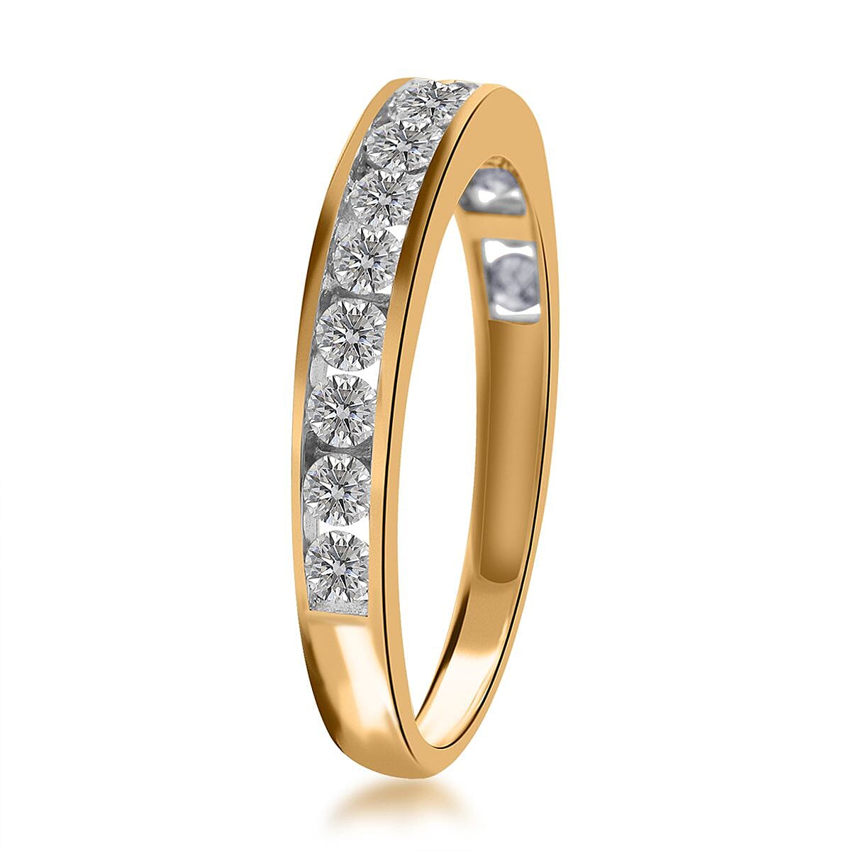 NY Closeout 10K Yellow Gold Diamond (I2) Ring (2.1 g) 1.00 ctw image number 3